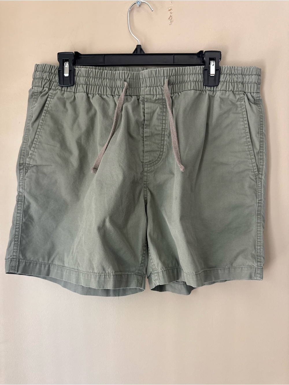 H&M Olive Drawstring Athletic Shorts
